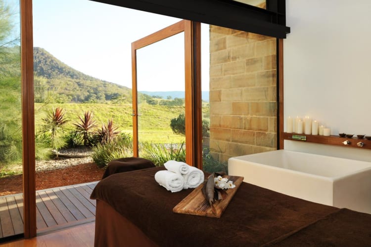Spa treatment room